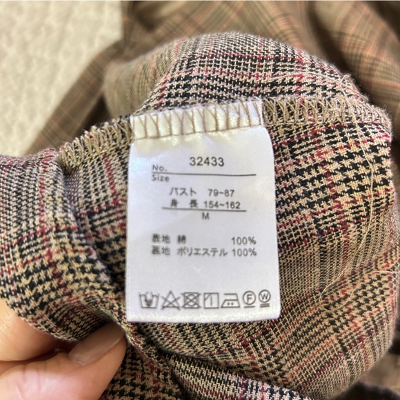 Plaid Midi Dress size Small - Picture 7 of 9